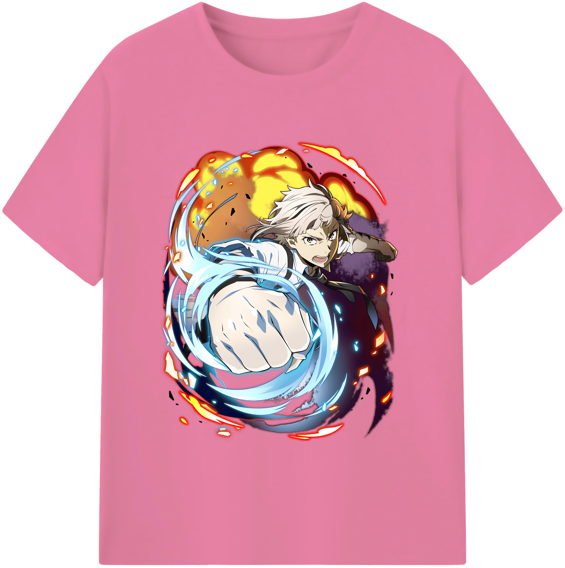 （画像用） 文豪ストレイドッグス Bungo Stray Dogs 綿100％半袖Tシャツ（フロントプリント）